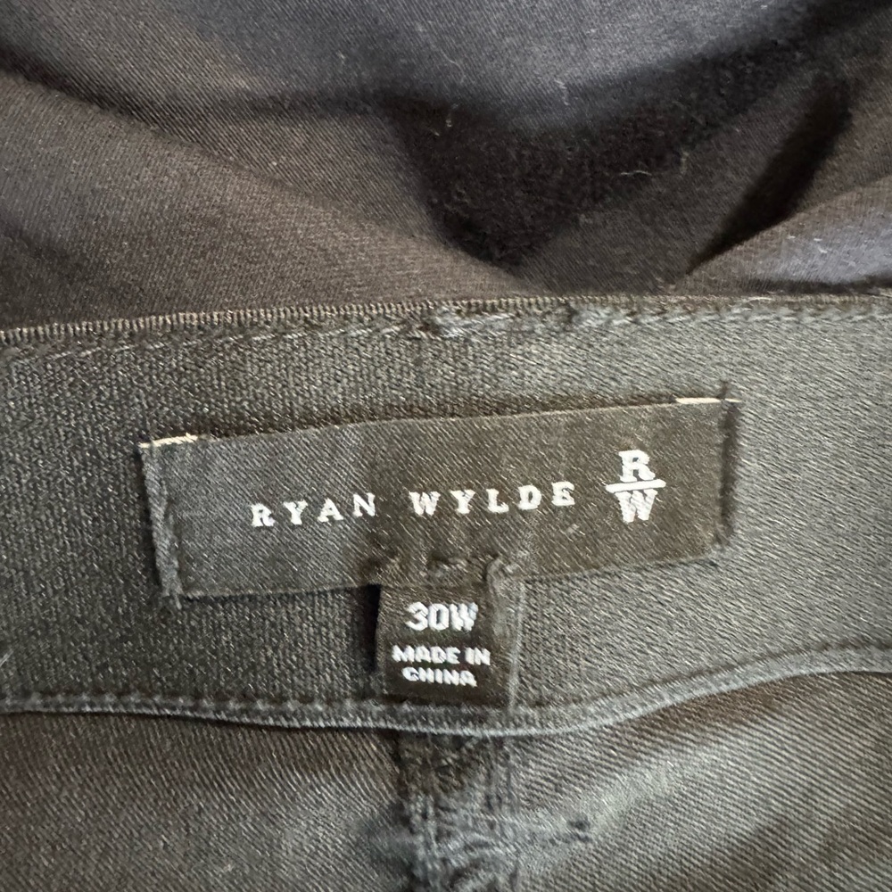 NWT   RYAN WYLDE  BLACK PLUS SIZE: PANTS   30W    #O - Picture 9 of 11